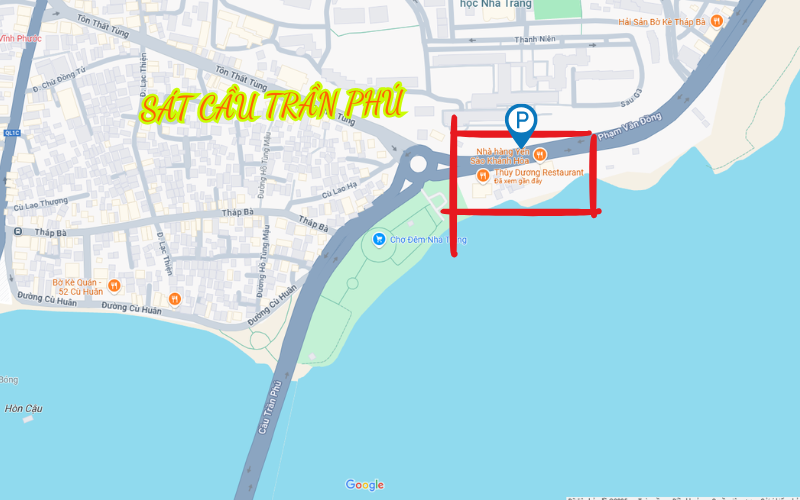 bãi gửi xe dọc Biển Trần Phú Nha Trang