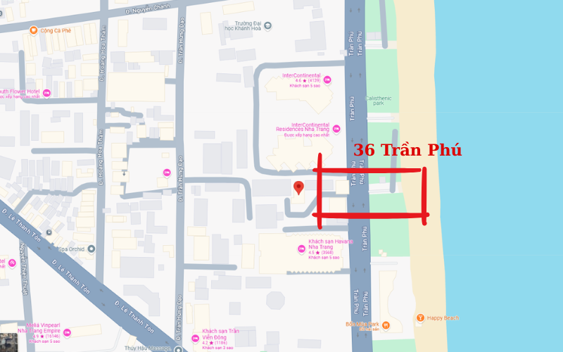 bãi gửi xe dọc Biển Trần Phú Nha Trang