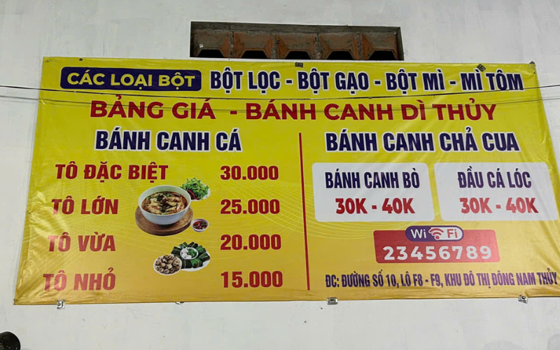 B&aacute;nh Canh Thủy Dương