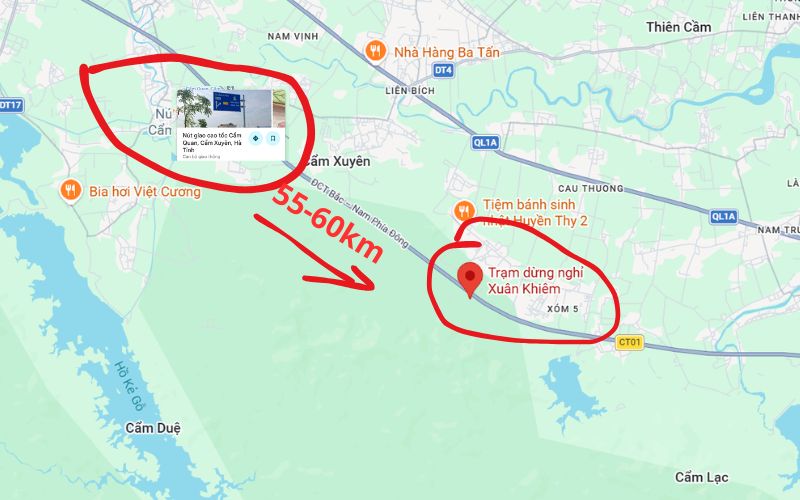 trạm dừng nghỉ Hàm Nghi – Vũng Áng