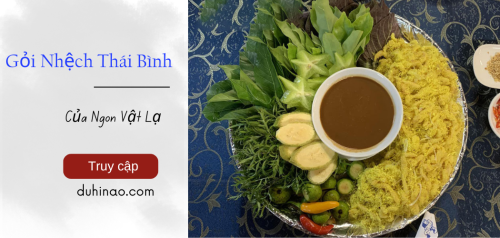 Gỏi Nhệch Thái Bình Của Ngon Vật Lạ quà tặng từ thiên nhiên